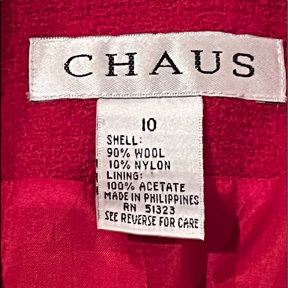 Red zip up jacket - Picture 3 of 3